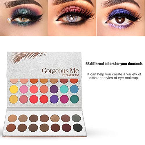 HaiQianXin Beauty Glazed 63 Colors Pearlescent Matte Eyeshadow Eye Cosmetics Makeup Palette