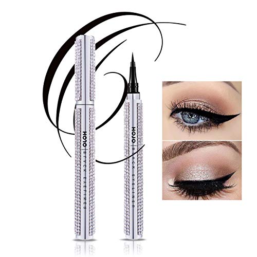 HIROCK Eyeliner negro Waterproof de larga duración Líquido de precisión Micro Eye Liner Pencil Pen Makeup