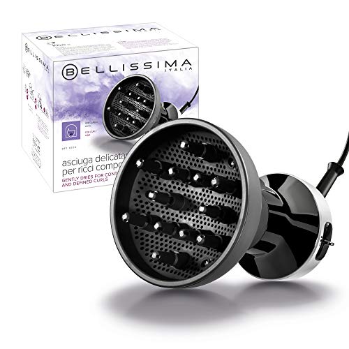 Imetec Bellissima DF1 1000 Difusor de Aire Caliente para Cabello Rizado, 700 W, 2 Combinaciones Aire/Temperatura, Secado Delicado, Rizos Definidos sin Efecto Encrespado