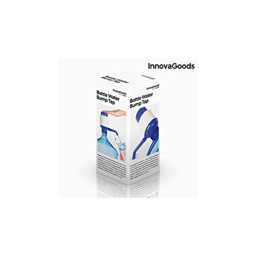 InnovaGoods Dispensador de Agua para Garrafas, Polipropileno, Blanco/Azul, 16.5x8x18 cm