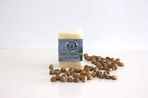 Jabón de manos hidratante de chufa y horchata. Marca Món Orxata. Pastilla de 100 g.