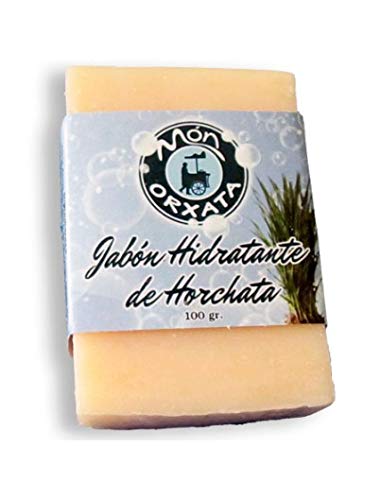 Jabón de manos hidratante de chufa y horchata. Marca Món Orxata. Pastilla de 100 g.