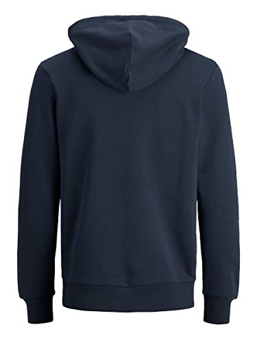 Jack & Jones Jjecorp Logo Sweat Hood Noos Capucha, Azul (Navy Blazer Detail: Reg Fit), X-Large para Hombre