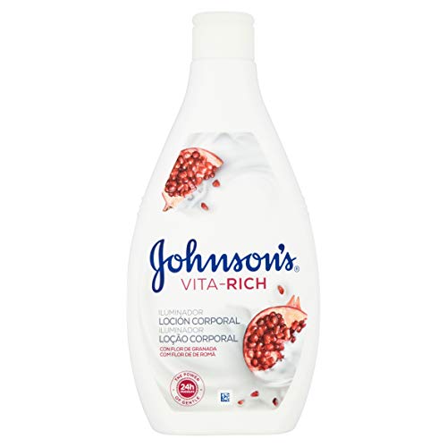 Johnson's Vita-Rich - Loción coporal iluminadora con extracto de Granada, 400 ml