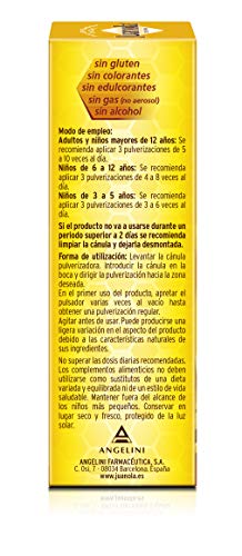 Juanola Pulverizador Própolis - 30 ml - Complemento alimenticio con extracto de própolis, miel, extracto de salvia, extracto de equinácea y vitamina B3. Para la garganta, faringe y cuerda vocales.