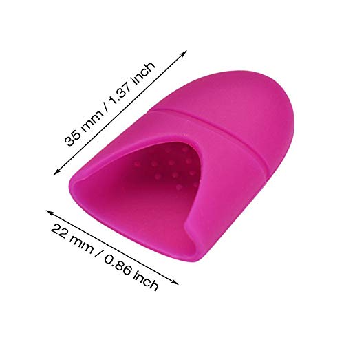 Juego de 10 piezas de ATOMUS para decoración de uñas con clip de silicona UV, removedor de esmalte de uñas, removedor de cutículas, manicura y esmalte, herramienta de limpieza reutilizable