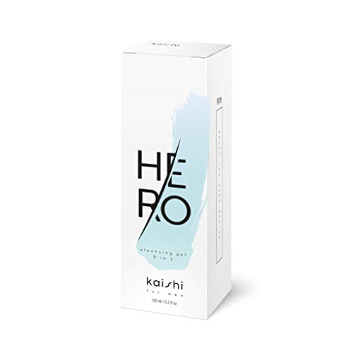 Kaishi - Gel limpiador 3 en 1 HEro multiusos para cara, cuerpo y pelo, 150 ml