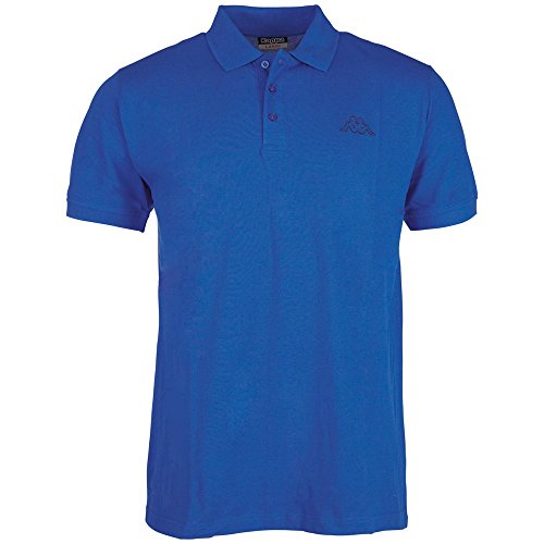 Kappa Polo Clásico Edición ZiATEC con práctica Bolsa de lavandería | Camisa de Golf básica de Mangas Cortas, Mezclas en Muchos Colores, tamaño:S, Color:1 x Azul Real