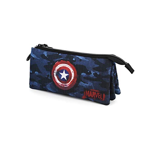 Karactermania Capitán América Supreme - Estuche Portatodo Triple HS, Multicolor