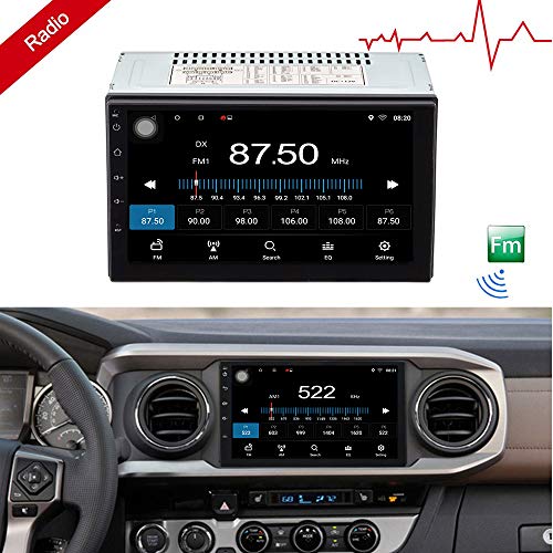 KKXXX S2 Android 9.0 Autoradio Am FM RDS 2 DIN Navegacion GPS 1 GB RAM 16 GB ROM Pantalla Tactil Capacitiva 7 Pulgadas 1080P Control del Volante BT WiFi