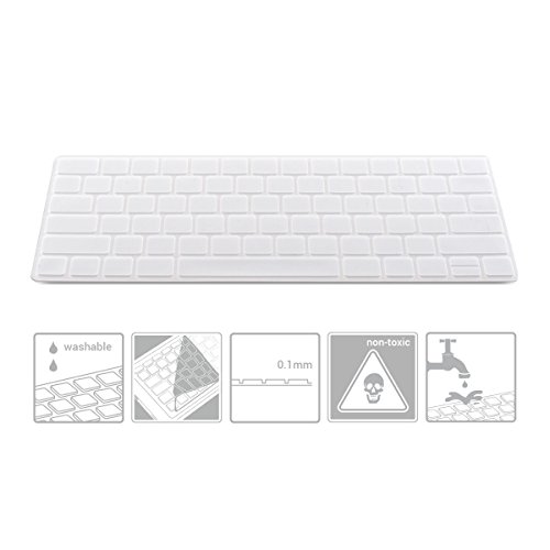 kwmobile Robusto, Protector Delgado Compatible con Teclado QWERTY (US) de Silicona para Apple Magic Keyboard