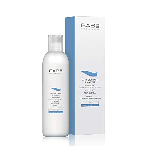 Laboratorios Babé - Champú Antigrasa 250 ml, Pelo Graso, Elimina la Grasa, Seborregulador, Cabello más Suave