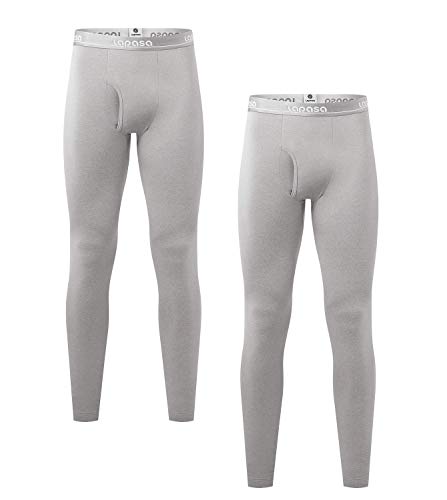 LAPASA Pantalón Térmico Pack de 2 para Hombre (Malla térmica). -Brushed Back Fabric Technique- Calças térmicas M10 (M (Largo 95 cm, Cintura 81-86 cm), Gris 2)