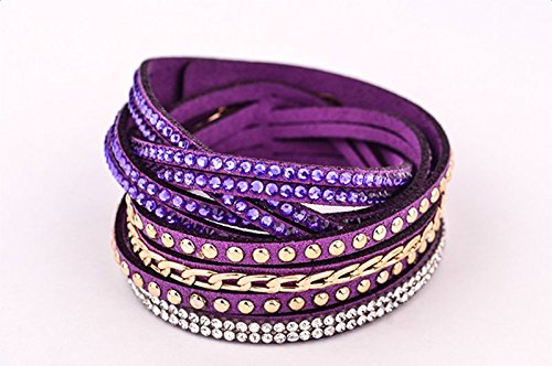 Leisial™ Pulsera de Cuero Vendimia Brazalete Trenzada Cadena de Múltiples para Hombre Mujer Regalo de Cumpleaños Día de San Valentín Accesorios Joyería