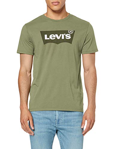 Levi's Housemark Graphic tee Camiseta, Verde (Hm Ssnl Emb Aloe 0250), XL para Hombre