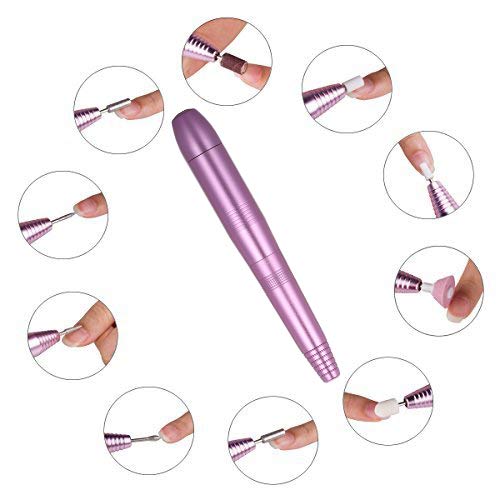 Lima de uñas eléctrica,Taladro para Uñas Acrilico,Kit de Manicura Eléctrico,11 en 1 fresa eléctrica para uñas,manicura,pedicura,kit de pulido,juego para remover gel acrílico