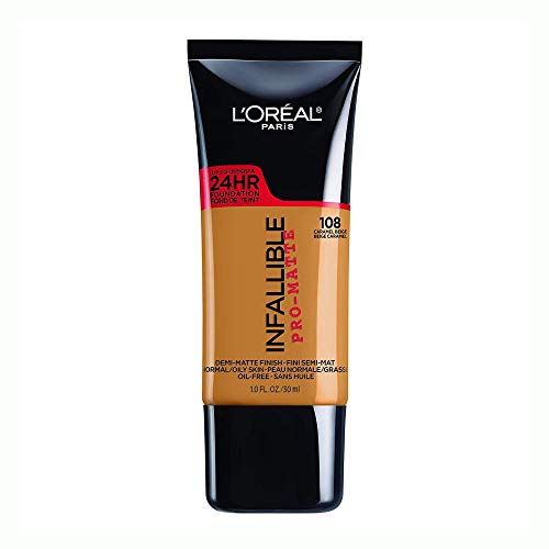 L'Oreal Paris Cosmetics Infallible Pro-Matte Foundation Makeup, Caramel Beige, 1 Fluid Ounce by L'Oreal Paris