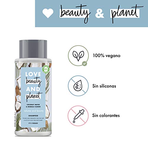 Love Beauty and Planet Champú agua de coco y flor de mimosa Volume and Bounty - 400 ml