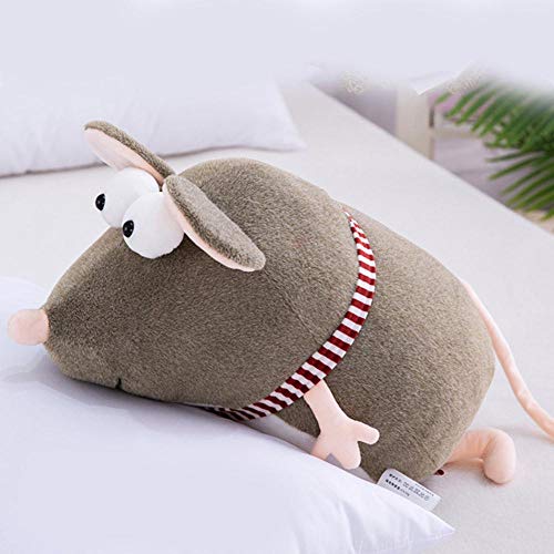 Lovely Fat Grey Rat Pillow Animal de Peluche Juguetes de Peluche para niñas Niños Niños Ratón Muñeca Regalo de cumpleaños Lindo 24cm 35cm 45cm,45cm