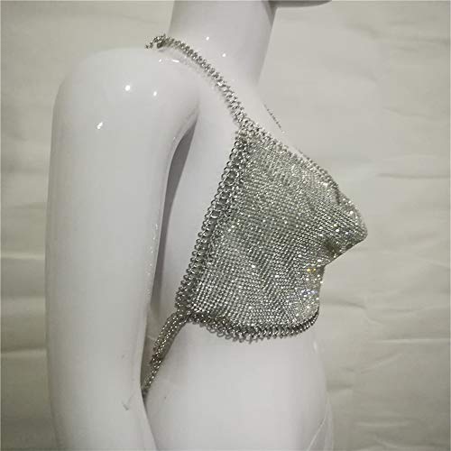 LPY-SP Body Chain Sexy Backless Tube Top Brillante Diamond Chaleco