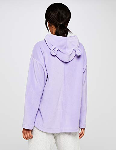 Marca Amazon - IRIS & LILLY Sudadera con Capucha con Orejas para Mujer, Morado (Violet Tulip), M, Label: M