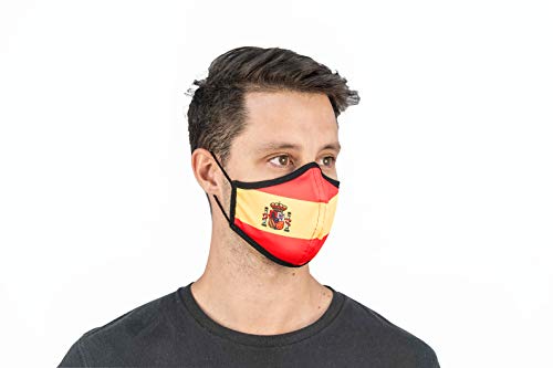 Mascarilla de Tela Homologada Reutilizable Bandera de España Completa