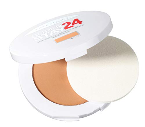 Maybelline New York - Superstay 24H, Polvos Compactos de Larga Duración, Tono 40 Fawn