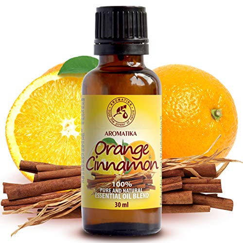 Mezcla de Aceites Esenciales 30ml - Aceite de Canela - Aceite de Naranja - 100% Puros Aceite de Fragancia - para Difusores & Aromaterapia - para Calmar - Belleza - Relajación