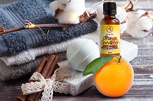 Mezcla de Aceites Esenciales 30ml - Aceite de Canela - Aceite de Naranja - 100% Puros Aceite de Fragancia - para Difusores & Aromaterapia - para Calmar - Belleza - Relajación