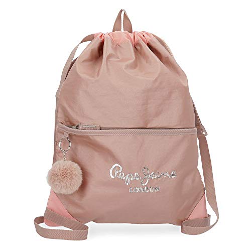 Mochila Saco Pepe Jeans Celia, Rosa, 35x46 cm