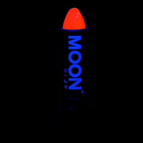 Moon Glow - Barra de labios neón UV 4.5g Intenso Naranja - produce un brillo increíble bajo la iluminación/retroiluminación UV!