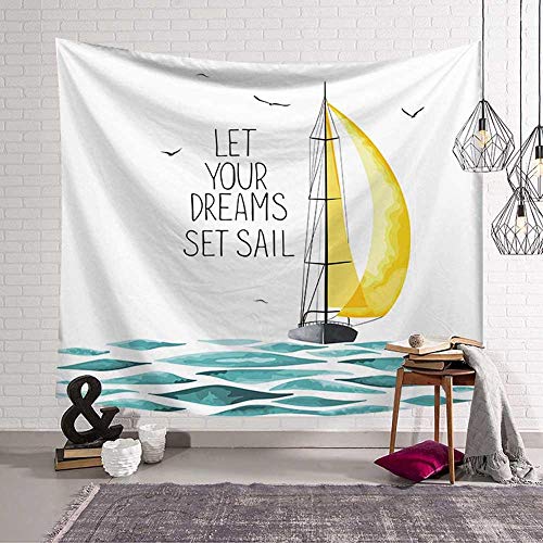 N / A Bohemia velero Ballena Palma Tapiz Colgante de Pared Dinosaurio Hueso Chica patrón Arte Tomar el Sol Toalla de Playa Manta decoración del hogar Tapiz Fondo Tela tapicería Tela A1 180x230cm