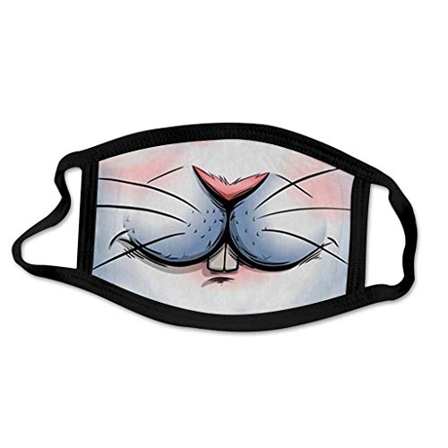 NEZIMI 1PC Bonito pañuelo con estampado animal para adulto Ciclismo al aire libre Senderismo Bandana lavable de secado rápido Pasamontañas de dibujos animados protector ajustable para la cara