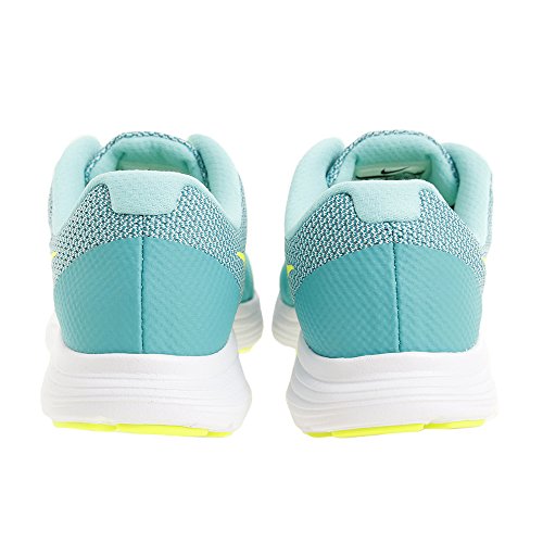 Nike Revolution 3 (GS), Zapatillas de Running para Niñas, Verde (Clear Jade/Volt-Hyper Turq-White), 36 1/2 EU