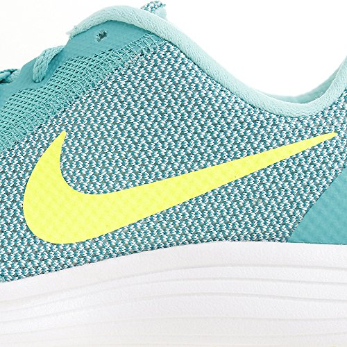 Nike Revolution 3 (GS), Zapatillas de Running para Niñas, Verde (Clear Jade/Volt-Hyper Turq-White), 36 1/2 EU