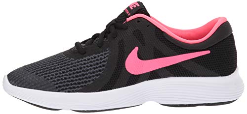 Nike Revolution 4 (GS), Zapatillas de Running para Niñas, Negro (Black/Racer Pink-White 004), 35.5 EU