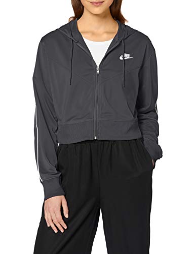 NIKE W NSW Hrtg Hoodie FZ PK Sudadera, Mujer, Black/White/(White), XS