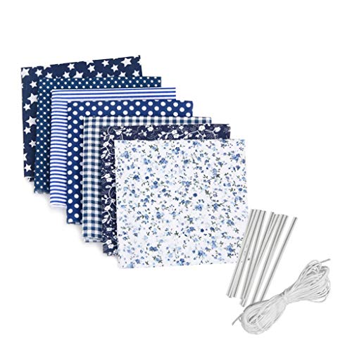 NINGNETI DIY Material Set Hecho a sí mismo Cubierta de visera de tela Reutilizable y Lavable Pañuelos Armada - Pack 7 unidades NKZ-0425B053