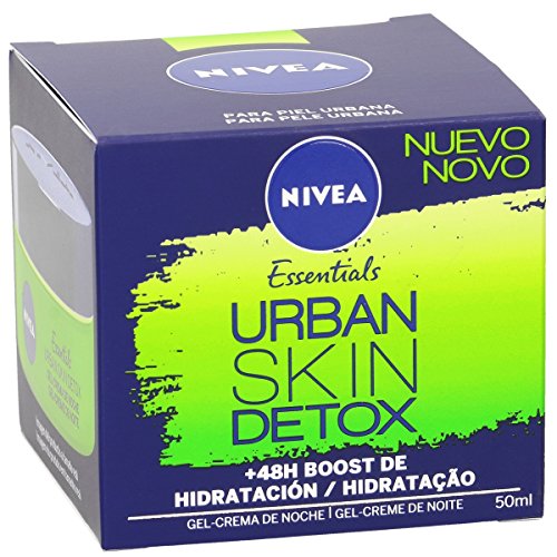 NIVEA Essentials crema de noche hidratante urban detox tarro 50 ml