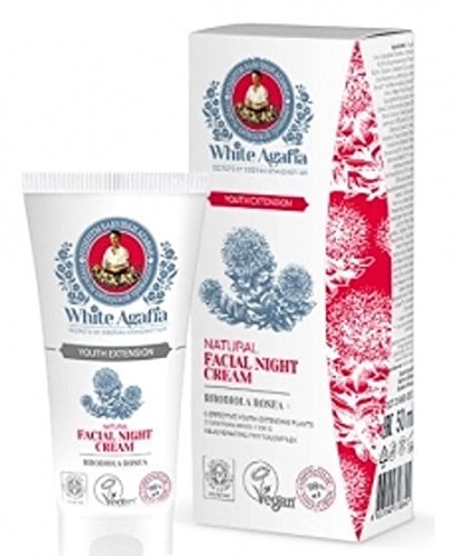 Noche Crema, 35 – 50 años garantía de jóvenes, 50 ml, White Agafia