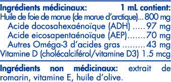 Nordic Naturals Baby Dha, 1050Mg Con Vitamina D3-60 Ml. 1 Unidad 140 g