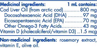 Nordic Naturals Baby Dha, 1050Mg Con Vitamina D3-60 Ml. 1 Unidad 140 g