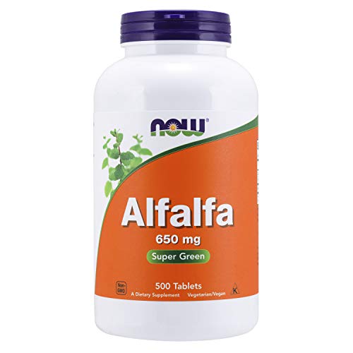 NOW Foods Alfalfa, 650mg - 500 Tabletas