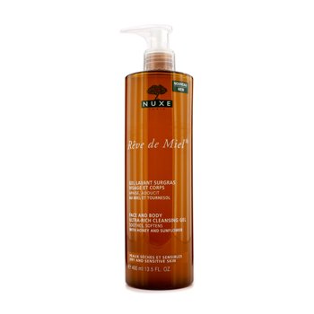 Nuxe reve de miel cara y cuerpo Ultra ricos limpieza Gel 400 ml