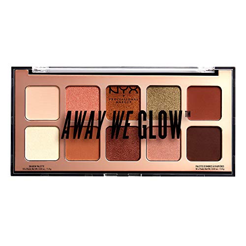 NYX Professional Makeup NYX Professional Makeup Paleta de Sombras de Ojos Away We Glow Shadow Palette Tono 2 Electric Color Multicolor, Mujer, Multi, Talla única