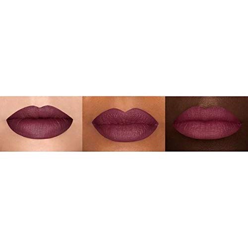 NYX PROFESSIONAL MAKEUP pintalabios mate larga duración Labial Poowder Puff Lippie Lip Cream Tono 7 Moody Color Cereza