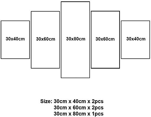 Ofi915 impresiones de pared Impresiones de cuadros en lienzo 5 piezas Lienzo sala de estar dormitorio decoración de interiores murales y carteles creativos (sin marco) Aro de baloncesto de llama