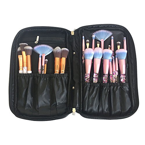 ONEGenug Maquillaje Cepillos Organizador Bolso Cosmético Herramientas Bolso Belleza Estuche con Correa Cinturón