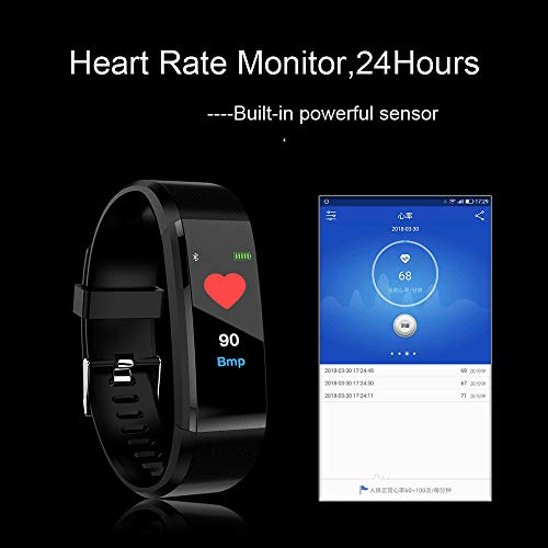 OPAKY Fitness Tracker Pantalla a Color Monitor de Ritmo Cardíaco Presión Arterial Pulsera Inteligente Relojes Deportivos GPS Impermeable Actividad Pulsera Mujer Hombre Reloj Fitness Podómetro