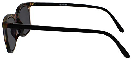 Opulize Bex Grande Hombres Estilo Diseñador Carey Marrón Mate Negro Armas Lectores De Sol Gafas De Lectura UV400 S64-2 +2,50